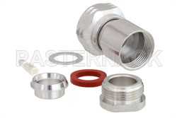 4.3-10 Male Low PIM Connector Clamp/Solder Attachment for RG213, RG8, RG225, RG214, RG393, IP67 Rated（图2）