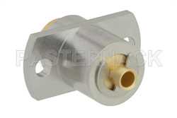 BMA Jack Slide-On Connector Solder/Non-Solder Contact Attachment 2 Hole Flange Mount for RG405, PE-SR405AL, PE-SR405FL, PE-SR405FLJ（图2）