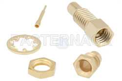 SSMC Jack Bulkhead Mount Connector Clamp/Solder Attachment for PE-SR405AL, PE-SR405FL, PE-SR405FLJ, PE-SR405TN, RG405（图2）