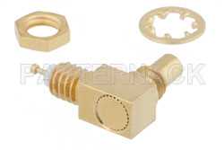 SSMC Jack Right Angle Bulkhead Mount Connector Solder Attachment Turret Terminal（图2）