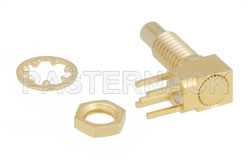 SSMC Jack Right Angle Bulkhead Mount Connector Solder Attachment Turret PCB（图2）