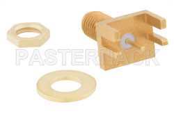 SSMA Female Bulkhead Mount Connector Solder Attachment .062 inch End Launch PCB（图2）