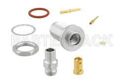 TNC Female Bulkhead Mount Connector Clamp/Solder Attachment for PE-P160LL（图2）