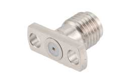 SMA Female Field Replaceable Connector 2 Hole Flange Mount 0.02 inch Pin, .355 inch Hole Spacing with Metal Contact Ring（图2）