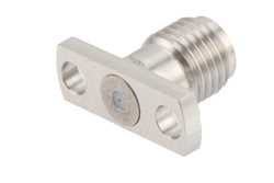 SMA Female Field Replaceable Connector 2 Hole Flange Mount 0.009 inch Pin, .400 inch Hole Spacing with Metal Contact Ring（图2）