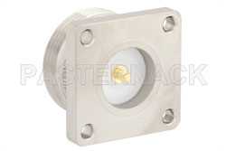 7/16 DIN Female Connector Threaded Pin Attachment 4 Hole Flange Mount Pin Terminal, .975 inch Hole Spacing（图2）