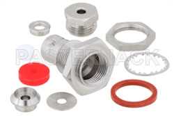 75 Ohm BNC Female Bulkhead Connector Clamp/Solder Attachment For RG179, RG187, .480 inch D Hole（图2）