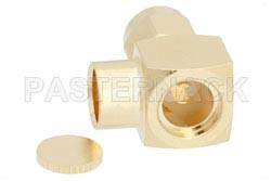 SMA Male Right Angle Connector Solder Attachment for PE-SR401AL, PE-SR401FL, RG401（图2）