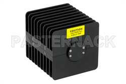 25 Watt RF Load Up to 18 GHz With N Female Input Square Body Black Anodized Aluminum Heatsink（图2）