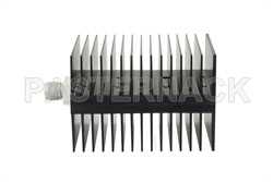 High Power 100 Watt RF Load Up to 4 GHz With N Male Input Square Body Black Anodized Aluminum Heatsink（图2）