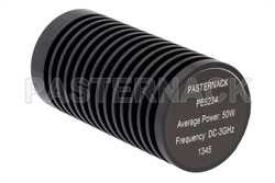 50 Watt RF Load Up to 3 GHz With N Female Input Round Body Black Anodized Aluminum Heatsink（图2）