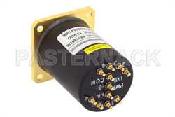 SP4T Electromechanical Relay Normally Open Switch, DC to 40 GHz, 3W, 12V Indicators, TTL, Diodes, 2.92mm（图2）