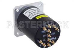 SP4T Electromechanical Relay Normally Open Switch, DC to 40 GHz, 3W, 28V, Indicators, TTL, Diodes, 2.92mm（图2）