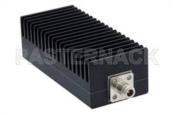 40 dB Fixed Attenuator, N Male to N Female Black Anodized Aluminum Heatsink Body Rated to 100 Watts Up to 3 GHz（图2）
