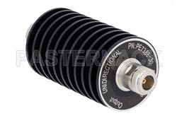 30 dB Fixed Attenuator, N Male to N Female Unidirectional Black Anodized Aluminum Heatsink Body Rated to 50 Watts Up to 3 GHz（图2）