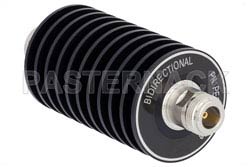 30 dB Fixed Attenuator, N Male to N Female Black Anodized Aluminum Heatsink Body Rated to 50 Watts Up to 3 GHz（图2）