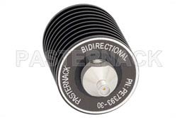30 dB Fixed Attenuator, SMA Male to SMA Female Black Anodized Aluminum Heatsink Body Rated to 25 Watts Up to 4 GHz（图2）