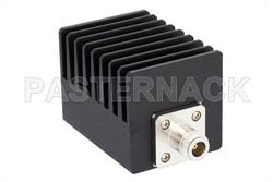 40 dB Fixed Attenuator, N Male to N Female Black Anodized Aluminum Heatsink Body Rated to 50 Watts Up to 4 GHz（图2）