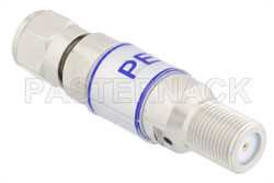 4 dB Fixed Attenuator, 75 Ohm F Male to 75 Ohm F Female Brass Tri-Metal Body Rated to 2 Watts Up to 3 GHz（图2）