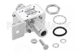 Type N F/F In/Out Bulkhead Coax RF Surge Protector, 125MHz - 1GHz, DC Block, 500W, 800uJ, 20kA, Blocking Cap and Gas Tube（图2）