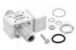 Type N F/F In/Out Bulkhead Coax RF Surge Protector, 10MHz - 1GHz, DC Block, 1.5kW, 3.5mJ, 20kA, Blocking Cap and Gas Tube（图2）