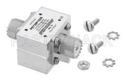 UHF F/F In/Out Coax RF Surge Protector, 1.5MHz - 700MHz, DC Block, 2kW, 10mJ, 50kA, Blocking Cap and Gas Tube（图2）