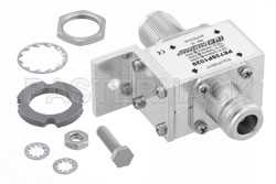 Type N F/F In/Out Bulkhead Coax RF Surge Protector, 125MHz - 1GHz, DC Block, 200W, 250uJ, 50kA, Blocking Cap and Gas Tube（图2）