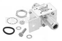 Type N F/F In/Out Bulkhead Coax RF Surge Protector, 1.5MHz - 700MHz, DC Block, 3kW, 20uJ, 20kA, Blocking Cap and Gas Tube（图2）
