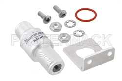 Type N F/F In/Out Bulkhead Coax RF Surge Protector, DC - 7GHz, DC Pass, 90W, IP67, 20kA, Gas Discharge Tube, BiDirect（图2）