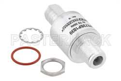 Type N F/F In/Out Bulkhead Coax RF Surge Protector, DC - 3GHz, DC Pass, 40W, IP67, 40kA, Gas Discharge Tube（图2）