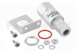 Type N F/M In/Out Bulkhead Coax RF Surge Protector, DC - 7GHz and 3GHz - 4GHz, DC Pass, 90W, IP67, 20kA, Gas Discharge Tube, BiDirect（图2）