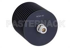 30 dB Fixed Attenuator, N Male to N Female Black Anodized Aluminum Heatsink Body Rated to 100 Watts Up to 4 GHz（图2）