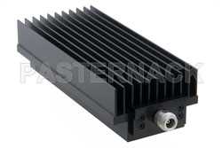 20 dB Fixed Attenuator, N Male to N Female Directional Black Anodized Aluminum Heatsink Body Rated to 250 Watts Up to 8.5 GHz（图2）