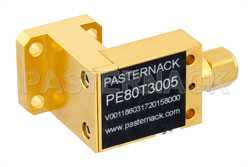 Zero Biased Ka Band Waveguide Detector, WR-28, Negative Video Out, 26.5 GHz to 40 GHz, UG-599/U Square Cover Flange（图2）