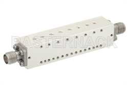 8 Section Bandpass Filter With SMA Female Connectors Operating From 9.9 GHz to 10.8 GHz With a 900 MHz Passband（图2）