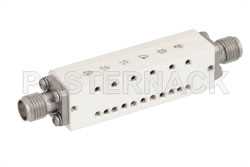 6 Section Bandpass Filter With SMA Female Connectors Operating From 17.2 GHz to 18.2 GHz With a 1,000 MHz Passband（图2）