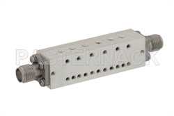 6 Section Bandpass Filter With SMA Female Connectors Operating From 18.2 GHz to 19.2 GHz With a 1,000 MHz Passband（图2）