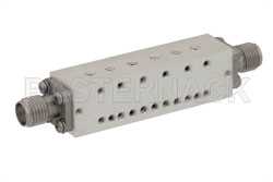 6 Section Bandpass Filter With SMA Female Connectors Operating From 19.2 GHz to 20.2 GHz With a 1,000 MHz Passband（图2）