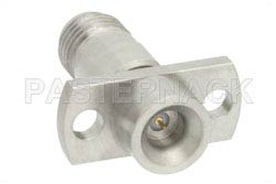 Precision SMA Female to SMP Male 2 Hole Flange Mount Adapter, Smooth Bore .450 inch Mounting Hole Spacing（图2）