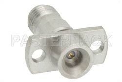 Precision SMA Female to SMP Male Smooth Bore 2 Hole Flange Mount Adapter（图2）