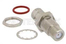 75 Ohm BNC Female to 75 Ohm F Female Bulkhead Mount Adapter（图2）