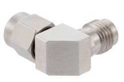 2.4mm Female to 2.92mm Male Miter Right Angle Adapter（图2）
