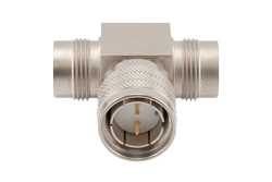 95 Ohm 3/4 inch-20 Twinax Tee Adapter Female-Male-Female（图2）