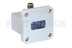 WR-62 Square Type Flange to SMA Female Waveguide to Coax Adapter Operating from 12.4 GHz to 18 GHz（图2）