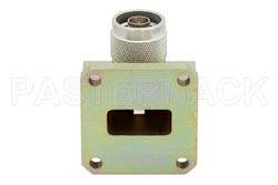 WR-90 Square Cover Flange to N Male Waveguide to Coax Adapter Operating From 8.2 GHz to 12.4 GHz（图2）