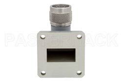 WR-102 Square Cover Flange to N Male Waveguide to Coax Adapter Operating From 7 GHz to 11 GHz（图2）
