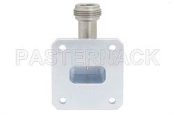 WR-75 Square Cover Flange to N Female Waveguide to Coax Adapter Operating from 10 GHz to 15 GHz（图2）