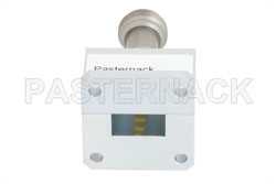 WR-62 Square Type Flange to End Launch N Female Waveguide to Coax Adapter Operating from 12.4 GHz to 18 GHz（图2）