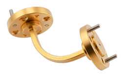 WR-5 Waveguide E-Bend with UG-383/U-Mod Flange Operating from 140 GHz to 220 GHz（图2）
