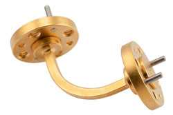WR-5 Waveguide H-Bend with UG-383/U-Mod Flange Operating from 140 GHz to 220 GHz（图2）